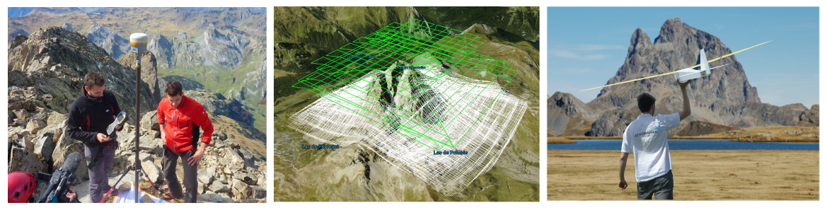 3D modeling by photogrammetry of the Pic du midi d'Ossau