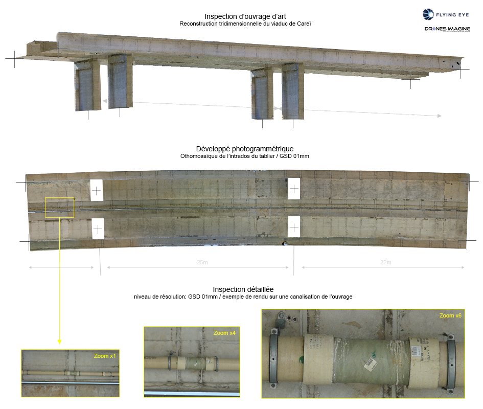 Inspection of a deck intrados