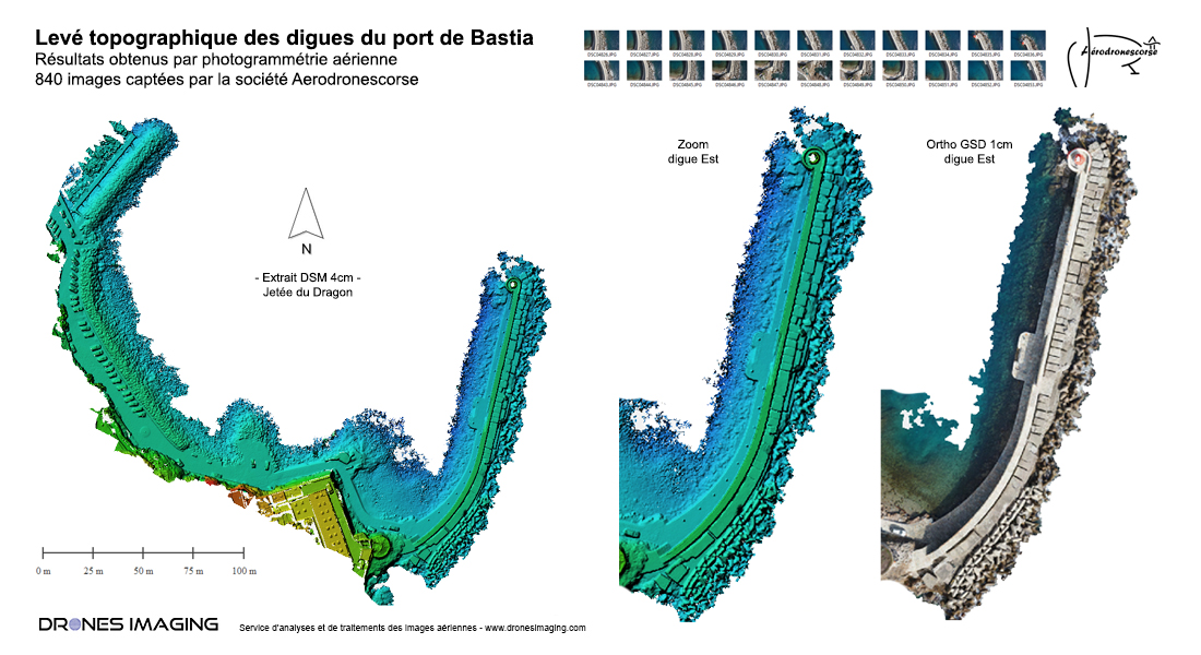 Surveillance de digues par drone