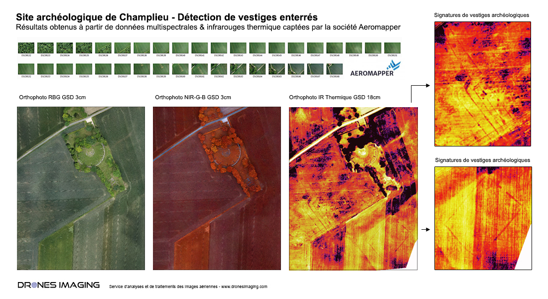 Archaeological detection by drone