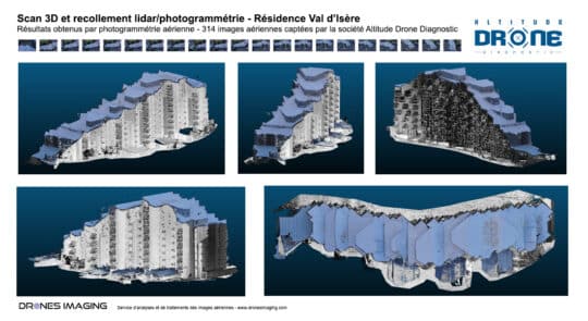 Lire la suite à propos de l’article Modélisation 3D d’une résidence de tourisme par couplage de données laser et photogrammétriques