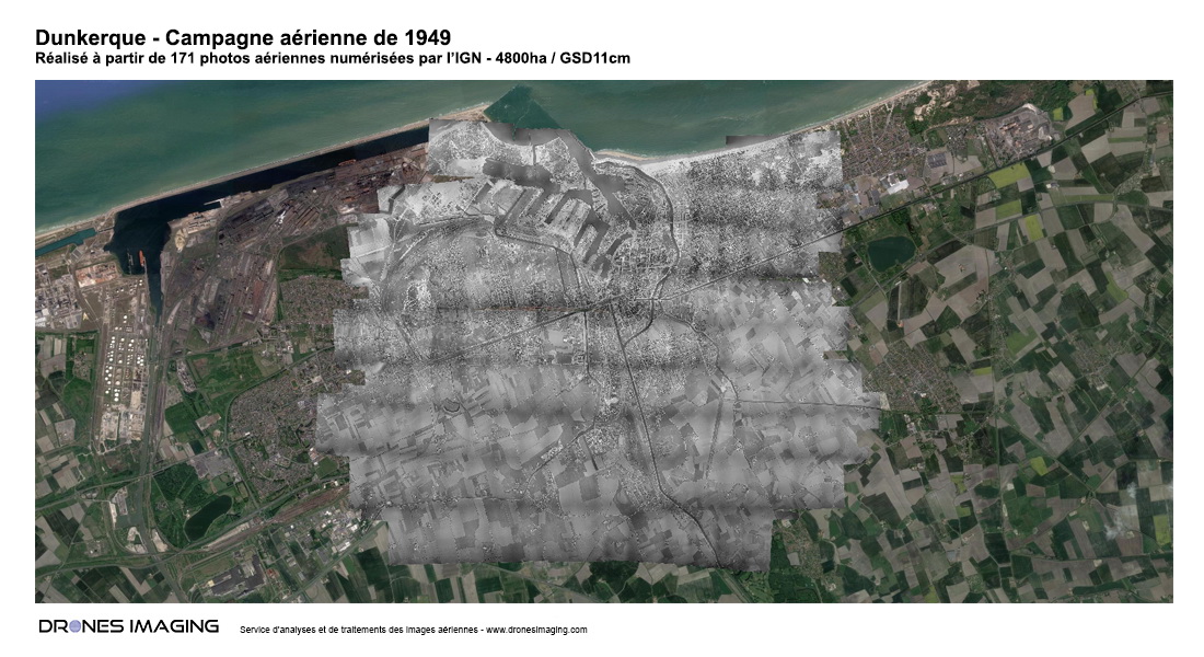 Orthophoto historique de Dunkerque