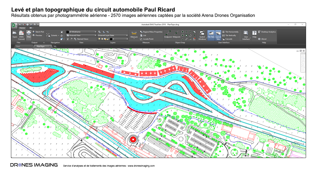 Plan topographique du Castellet