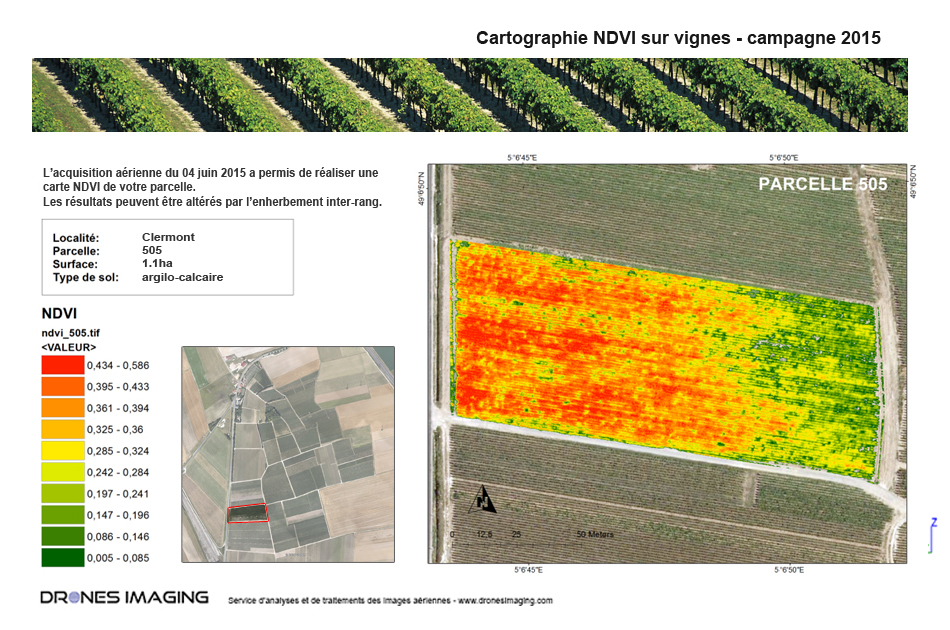 Service de traitement et d'analyse d'images multispectrales